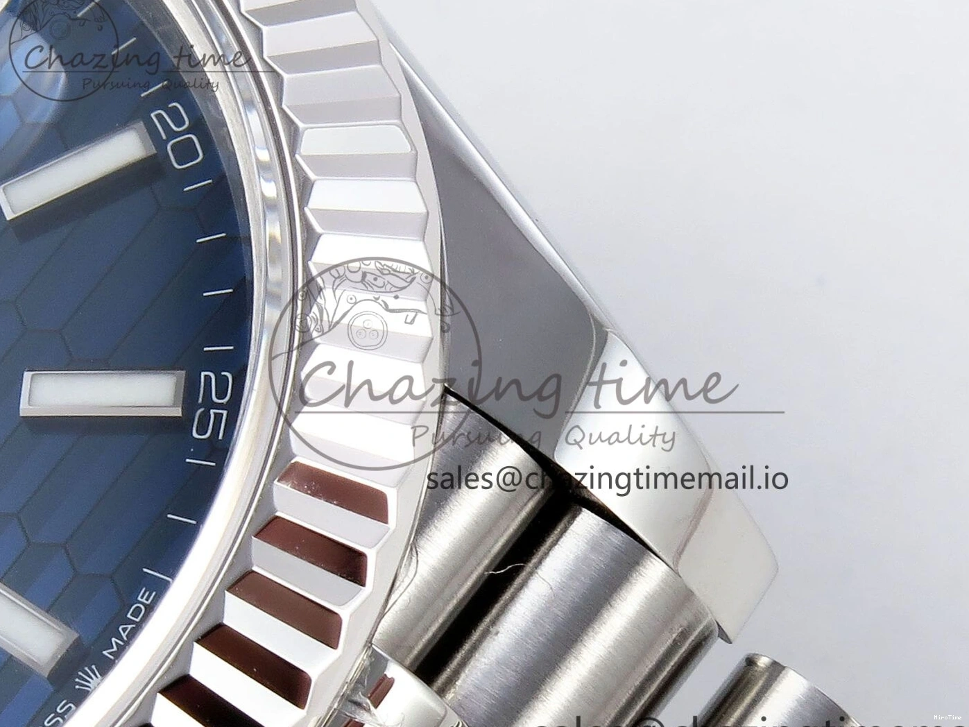 MiroTime 0405 DateJust 41 126334 904L SS VSF 1:1 Best Edition Blue Textured Dial on Jubilee Bracelet VS Youthful 1326